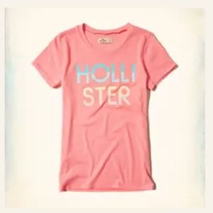💙 HOLLISTER Slim Logo Graphic Tee 💙
